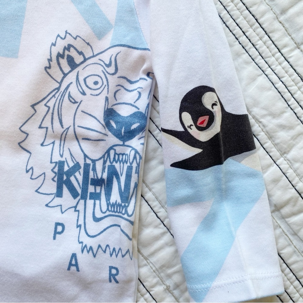 NWT Kenzo Kids Paris Baby Igloo Animals Long Sleeved Tee Shirt size 18 months